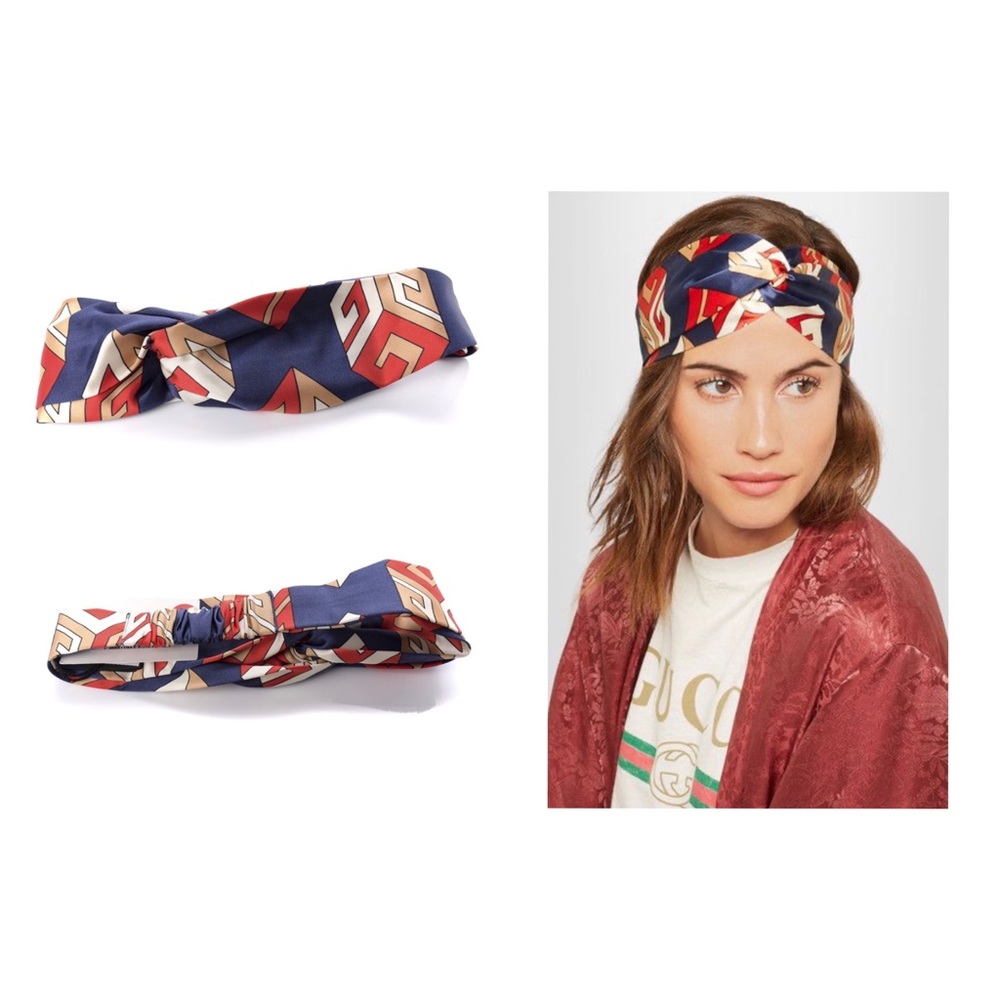 NWT Gucci Silk Wallpaper Duchesse Headband - Authentic!